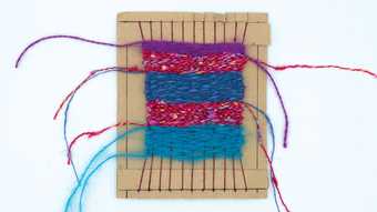 Photograph of loom activity