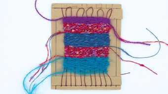 Photograph of loom activity