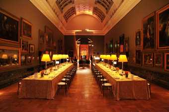 tables in Tate Britain gallery